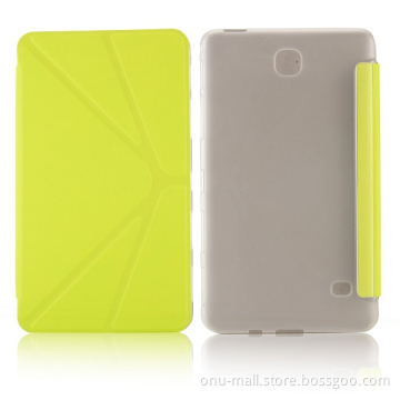 Foldable Flip Stand Leather Case for Samsung Galaxy Tab 4 Cover Case 7.0 T230